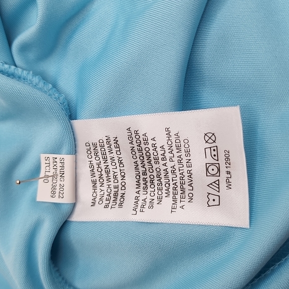 OCEAN PACIFIC RASHGUARD MEDIUM LIGHT BLUE - Picture 9 of 9